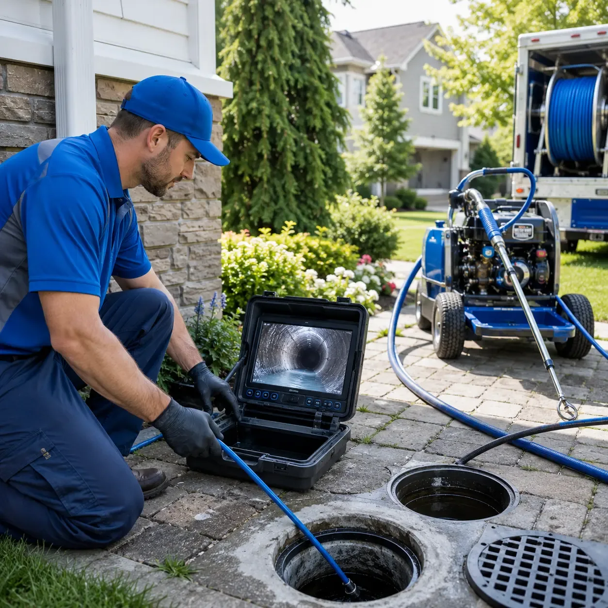 Outdoor drain cleaning professionals serving Palestine, TX